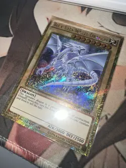 Blue-Eyes White Dragon MVP1-ENGV4 Secret Gold Rare Limited Edition Yugioh NM/M - Image 1
