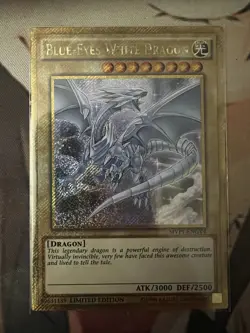 Blue-Eyes White Dragon MVP1-ENGV4 Secret Gold Rare Limited Edition Yugioh NM/M - Image 2