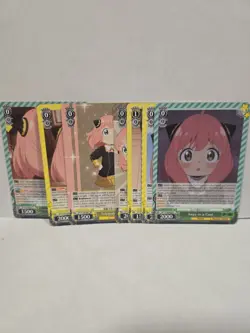 Weiss Schwarz Spy X Family Anya Lot 8 Cards Common Uncommon Rare - Image 1
