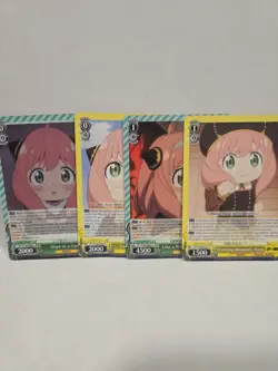 Weiss Schwarz Spy X Family Anya Lot 8 Cards Common Uncommon Rare - Image 2
