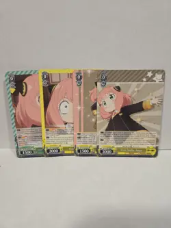 Weiss Schwarz Spy X Family Anya Lot 8 Cards Common Uncommon Rare - Image 3
