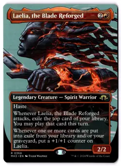 Laelia, The Blade Reforged NM* BORDERLESS Modern Horizons 3 0368 mtg -UnltdCards - Image 1