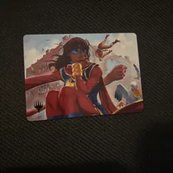 MTG, Marvel Superheroes: Ms. Marvel, Kamala Khan 5/45 Gold Stamped Art Series - Image 1