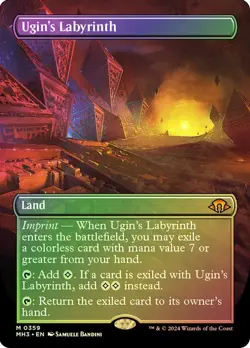 Ugin's Labyrinth Foil Borderless Modern Horizons 3 NM MTG - Image 1