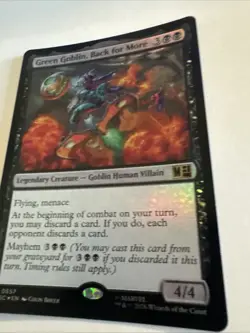 MTG Marvel Super Heroes-Commander-Green Goblin, Back for More -FOIL - 0657 - Image 2