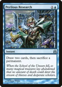 Perilous Research 1x MtG Commander 2011 CMD SP/NM - Image 1