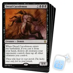 DREAD CACODEMON X4 Commander Anthology Magic MTG MINT CARD - Image 1