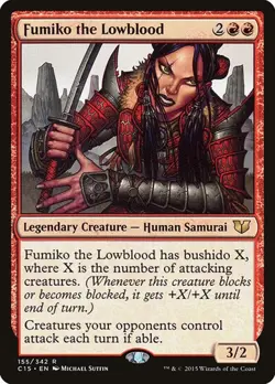 1x Fumiko the Lowblood NM Eng MTG - Commander 2015 - Image 1