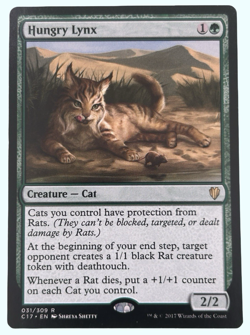 Hungry Lynx, Commander 2017, NM Near Mint, Magic the Gathering MTG - Image 1
