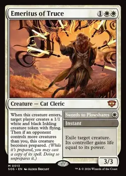 Magic The Gathering MTG EMERITUS OF TRUCE Secrets of Strixhaven NM Near Mint - Image 1