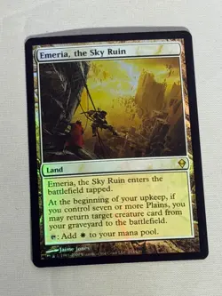 MTG FOIL Emeria, the Sky Ruin Zendikar Magic the Gathering - Image 1