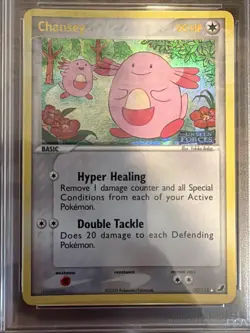 Pokemon Chansey EX Unseen Forces Reverse Holo Rare #20 PSA 8 NM-MT - Image 2
