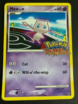 Mew - Pokemon Rumble - 10/16 - 2009 Stamped - Pokemon TCG - MP - Image 1