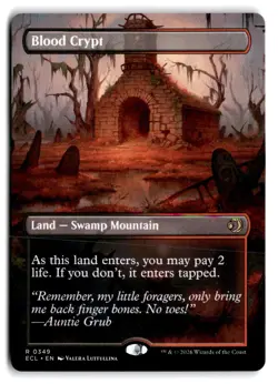 Blood Crypt (Borderless) - NM Near Mint - ECL Lorwyn Eclipsed # 349 - MTG Magic - Image 1