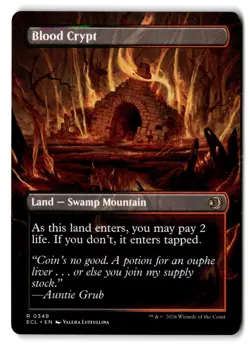 Blood Crypt (Borderless) - NM Near Mint - ECL Lorwyn Eclipsed # 349 - MTG Magic - Image 2
