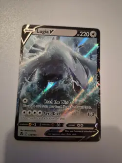 Pokemon TCG Lugia v Silver Tempest 138/195 Ultra Rare Holo Full Art Card - Image 1