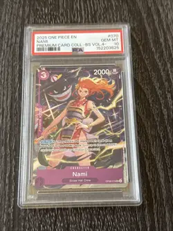 2025 ONE PIECE PREMIUM CARD COLLECTION -BEST SELECTION VOL.4 - #070 NAMI PSA 10 - Image 1