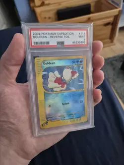 PSA 9 Goldeen 111/165 Reverse Foil Expedition E Series 2002 Pokemon Card MINT - Image 2