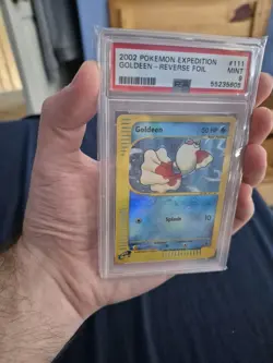 PSA 9 Goldeen 111/165 Reverse Foil Expedition E Series 2002 Pokemon Card MINT - Image 3