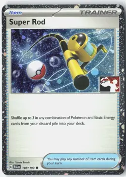 Super Rod Holo Common Prize Pack Series Cards 188/193 NM - Image 1