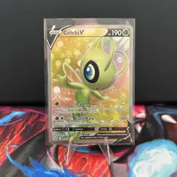 160/198 Celebi V | Rare Ultra Full Art | Pokemon TCG Card SWSH06 Chilling Reign - Image 1
