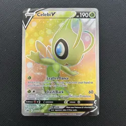 160/198 Celebi V | Rare Ultra Full Art | Pokemon TCG Card SWSH06 Chilling Reign - Image 2