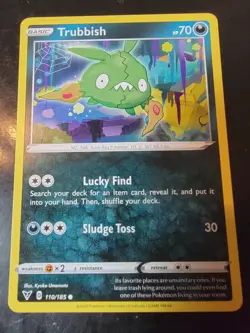 222 TRASH Trubbish - Pokemon Chaos Rising trading card - Image 1