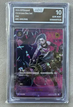 LEAGUE OF LEGENDS RIFTBOUND ARCANE PROMO CARD JINX FOIL ARC-005/006 AOG 10 - Image 1
