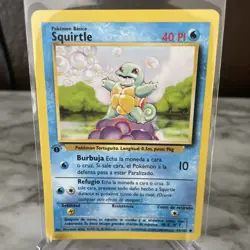 Pokemon 1st Edition Spanish Squirtle 1999 Pokemon Card 63/102 Base Set EXC/LP - Image 1