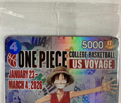 Monkey D. Luffy P-055 One Piece College Basketball US Voyage Promo Card SEALED - Image 3