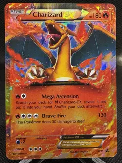 Charizard ex - XY17 Holo Ultra Rare Black Star Promo Card LIGHT PLAY Pokemon TC - Image 1