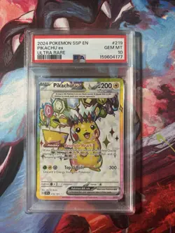 PSA 10 Pikachu Ex #219/191 Ultra Rare - Surging Sparks Pokemon TCG Card - Image 1