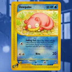 2002 Slowpoke #108/147 Aquapolis Rare Non-Holo Pokemon E-Reader Card ☆Near-Mint☆ - Image 1
