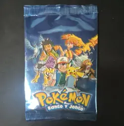 Pokemon Kanto y Johto Spanish Booster Pack 5 Cards Pikachu 1 Pack - Image 1