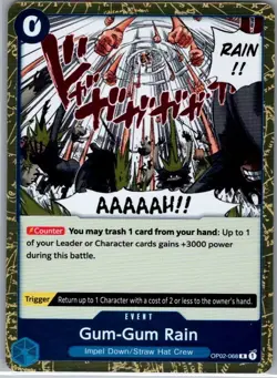 Gum-Gum Rain OP02-068 English Paramount War - One Piece Card - NM - Image 1