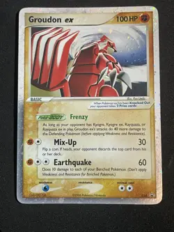 Pokemon Groudon ex 038 Black Star Promo Holo Cosmos 2006 TCG Card #038 MP - Image 1
