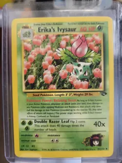 Erika's Ivysaur 41/132 Gym Challenge Vintage Vintage Card Near Mint - Image 1