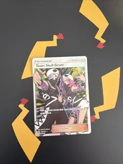 Team Skull Grunt 149/149 Full Art Ultra Rare Sun & Moon Pokemon Card - Image 1