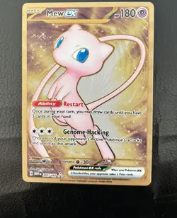 Pokemon TCG Mew Ex 205/165 Full Art Scarlet & Violet 151 Metal Card - Image 1