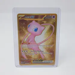 Mew ex (Non Metal) 205/165 151 Pokemon Gold Hyper Rare TCG Card Full Art S&V ENG - Image 3