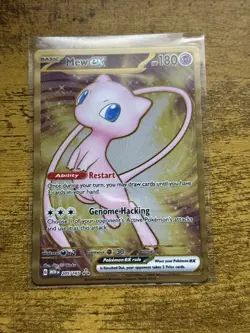 Pokemon TCG Mew Ex 205/165 Full Art Scarlet & Violet 151 Metal card - Image 1