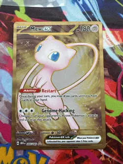 Pokemon TCG Mew Ex 205/165 Full Art Scarlet & Violet 151 Metal card - Image 2