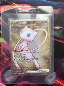 Pokemon TCG Mew Ex 205/165 Full Art Scarlet & Violet 151 Metal card - Image 4