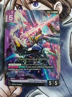Gundam Card Game GD04-050 Destiny Gundam LR - Pack Fresh - Image 1