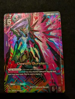 Gundam Card Game TCG GD04-050 Destiny Gundam LR+ Alt - Image 1