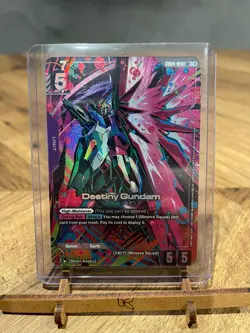 Gundam Card Game Destiny Gundam GD04-050 LR+ Alt Art English - Image 1