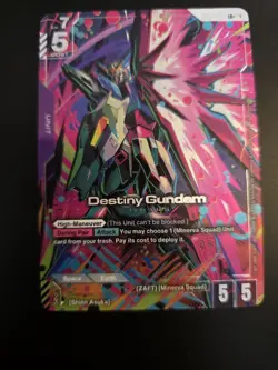 Gundam Card Game TCG GD04-050 Destiny Gundam LR+ Alt - Image 1