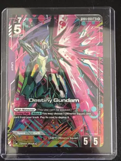 Gundam Card Game GD04-050 Destiny Gundam LR+ - Image 1