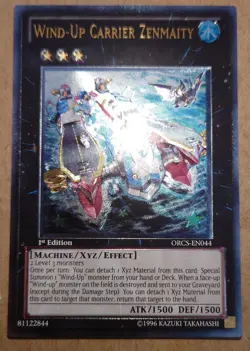 Wind-Up Carrier Zenmaity ORCS-EN044 Ultimate Rare 1st Edition YuGiOh Card - Image 1