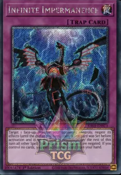 1st ed Infinite Impermanence Platinum SR RA01-EN075 Yugioh - Image 1